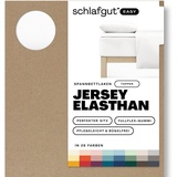 SCHLAFGUT Easy Spannbettlaken für Topper Jersey Elasthan 140 x 200 - 160 x 220 cm full white