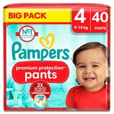 Pampers Pampers® Windeln premium protectionTM BIG PACK Größe Gr.4 (9-15 kg) für Babys und Kleinkinder (4-18 Monate), 40 St.