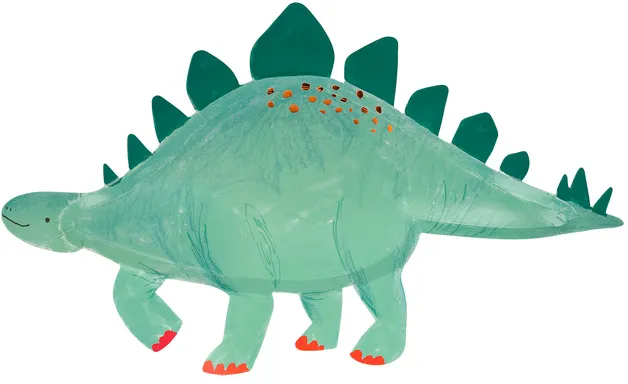 Pappteller Stegosaurus 4Er-Set
