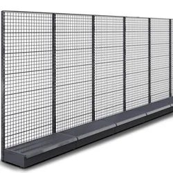 BROOKLYN | Gitter Wandregal | B1600xH225cm | Komplett Set