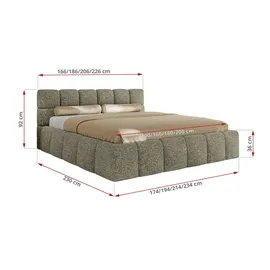 MKS NIRA Classic 180 x 200 cm Grau