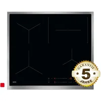 AEG OIO64C00XB Induktionskochfeld 60cm Edelstahlrahmen Hob2Hood DirectControl PowerBoost