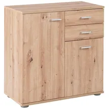 calitan furniture Kommode SOLO, 71 x 76 cm - 2 Türen 2 Schubladen - Artisan Eiche Dekor