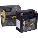 Intact GEL MOTORRADBATTERIE GEL12-7L-B. Ersetzt YB7L-B. Motorradbatterie 12V 8Ah 130A. Maße: 137x76x134mm. Mit bis zu 30% mehr Startleistung.