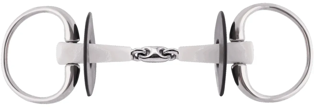 Sprenger Nathe Olivenkopfgebiss, doppelt gebrochen, 18 mm, Thermoplastik
