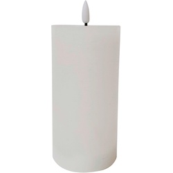 Kerze mit LED Fendy in Weiß