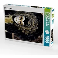 Calvendo Schwarz und Gold 1000 Teile Puzzle hoch |