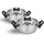 Buri Turin Topf-Set 2-tlg. 2 x Kochtopf 14 cm rund