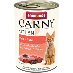 24x 400g Carny Kitten: Rind & Pute Animonda Nassfutter für Katzen