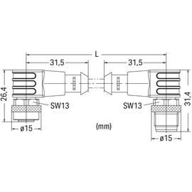 WAGO GmbH &amp; Co. KG Sensor-/Aktorleitung M12A 756-5404/060-020
