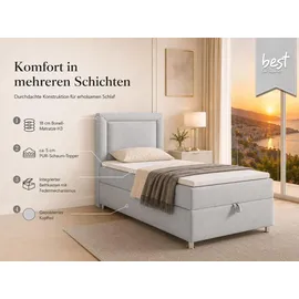 Best For Home Trinity 100 x 200 cm Silber