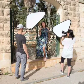 Manfrotto LR3652 Trigrip Difflector (Diffuser und Soft Silber, 75 cm)