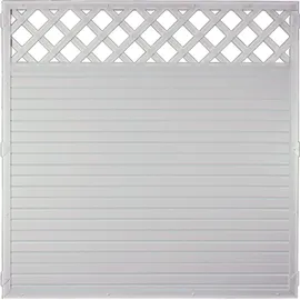 Tetzner & Jentzsch Sichtschutzzaun Lightline mit Rankgitter 180 x 180 cm weiß