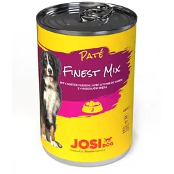 JOSERA JosiDog Finest Mix Pate: Pastete 4 Fleischsorten 400 g für ausgewachsene Hunde