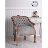 Armlehnstuhl Antik Sessel Barock Samtsessel Kaminsessel Rokoko Stuhl Bergere
