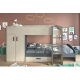 Parisot Etagenbett Stim jackson eiche/grau