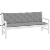 vidaXL Bankauflage 180 x 50 x 7 cm grau 2 St.