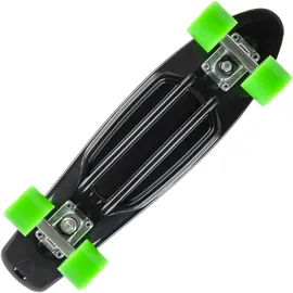 Star-Skateboard Kicktail grün/schwarz