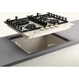 Klarstein Victoria 4 Zonen Gaskochfeld 4-flammig