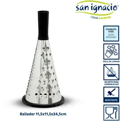 San Ignacio KINVARA - Multifunktionale runde Edelstahlreibe