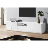 INOSIGN Lowboard INOSIGN "Vega", weiß (weiß hochglanz), B:220cm H:46cm, Sideboards, Lowboard, Breite 220 cm