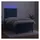 vidaXL Boxspringbett 100 x 200 cm Dunkelblau