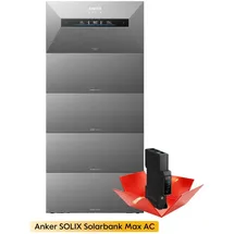 Anker SOLIX Solarbank Max AC Speicher mit 4 BP7000 Und Smart Meter Gen 2