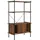 vidaXL Regal mit 4 Böden und Schrank 80 x 40 x 130 cm Braun