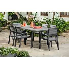 KETER - Tisch aus Polypropylen 160x90x75 weiß/cappuccino