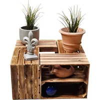 Teramico Holzkisten Regal 4er Set 50 x 40 x