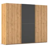 Rauch Schwebetürenschrank SCALE-WOOD 271 x 223 x 68 cm Schwarz