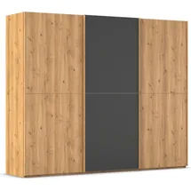 Rauch Schwebetürenschrank SCALE-WOOD 271 x 223 x 68 cm Schwarz
