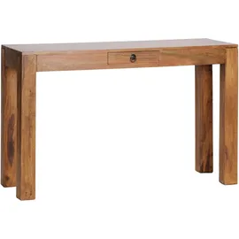 FineBuy Konsolentisch 120 x 40 x 0 cm Braun