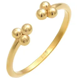 Elli Offen Basic Kugel Geo Trend 925 Sterling Silber Ringe   Damen 
