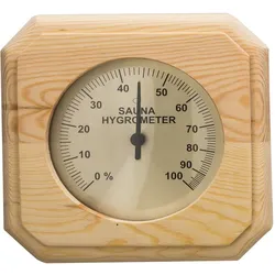 Hygrometer für die Sauna mit Holzeinfassung