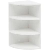 Wohnling Eckregal 30 x 60 x 30 cm Weiß