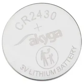 Akyga Knopfzelle CR 2430 3V 1 St. 280 mAh Li-MnO2 CR2430
