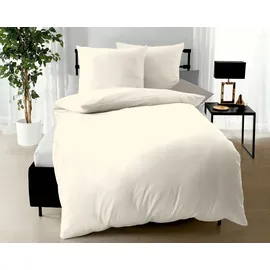 KAEPPEL Uni Mako-Satin champagner 135 x 200 cm + 80 x 80 cm