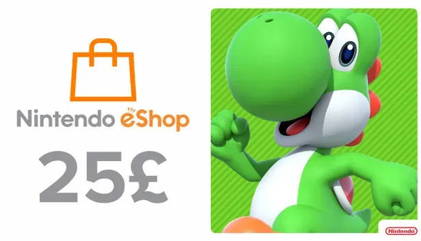 Nintendo eShop Karte 25£