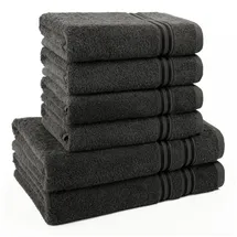 hammetex Handtuchset 6-tlg. grau