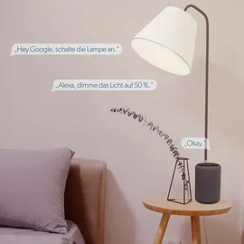 Unitec WIFI Touch Dimmer weiß Glasoptik, Tuya-App, Unterputz