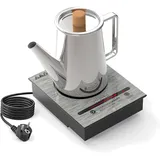 Mini Induktionskochplatte 900W Tragbar Timer Sicher Elektrisch Kompakt