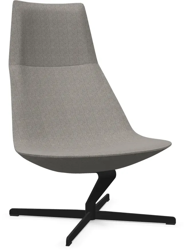 Profim Chic Lounge A10V3 Loungesessel, hohe Rückenlehne, 4-armiges, Kufengestell frei konfigurierbar
