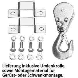 Hecht Seilwinde Stahl rot 250-500 kg Zugkraft