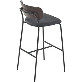 Möbel Kraft Barhocker 2er-Set 45,5 x 93,5 cm Schwarz