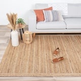 FRAAI Jute Teppich - Fair Natur 230x330cm - Jute - Flachgewebe - Einfarbig - Boho, Modern - Wohnzimmer, Esszimmer, Schlafzimmer - Carpet