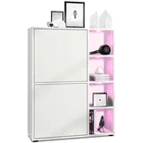Vladon Highboard 79 x 105,5 x 35,5 cm Weiß