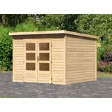 Gartenhaus Gerätehaus Schuppen Pultdach Nordische Fichte Holz Holzhaus Garten