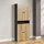 trendteam PureBliss Niklas Hochschrank 70 x 31 x 186 cm Evoke Eiche/Anthrazit Metall