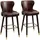 Homcom Barhocker PU braun 2er Set